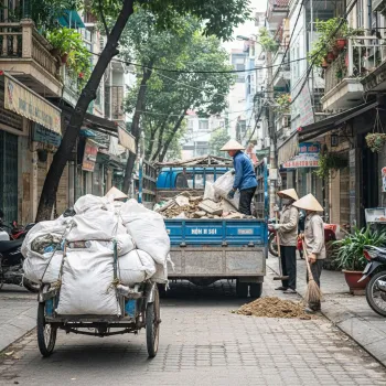 Dịch vụ vận chuyển đất trạc, trạc thải, rác thải đóng bao tại phường Bạch Mai, Hà Nội