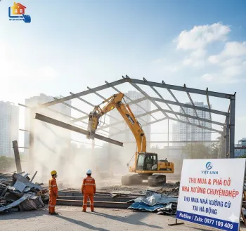 Báo giá Thu Mua &amp; Phá Dỡ Nhà Xưởng Cũ Tại Hà Đông Giá Cao