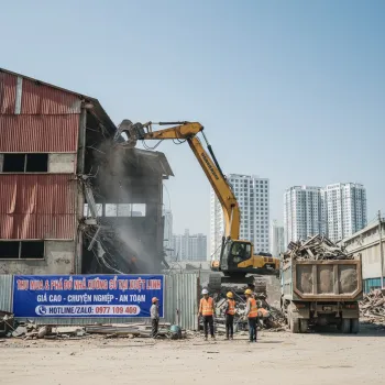 Báo giá Thu Mua &amp; Phá Dỡ Nhà Xưởng Cũ Tại Xuân Đỉnh Giá Cao