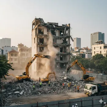 Dịch Vụ Phá Dỡ Công Trình, Đào móng tại Hà Nội Uy Tín, An Toàn | Việt Linh
