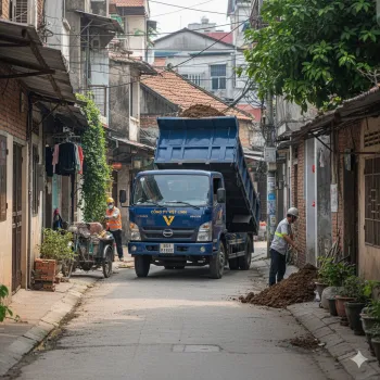 Dịch Vụ Vận Chuyển Đất Đổ Đi, Đất Cồng Kềnh Tại Từ Liêm - Vào Tận Ngõ