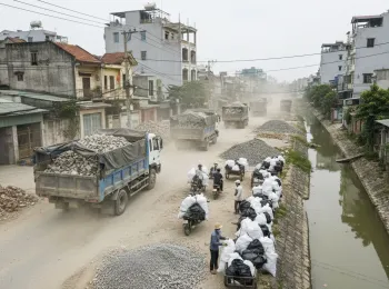 Dịch vụ vận chuyển đất trạc, trạc thải, rác thải đóng bao tại phường Đông Ngạc, Hà Nội