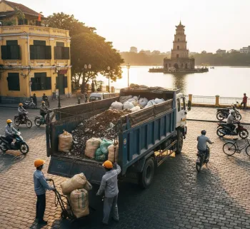 Dịch vụ vận chuyển đất trạc, trạc thải, rác thải đóng bao tại phường Hoàn Kiếm, Hà Nội