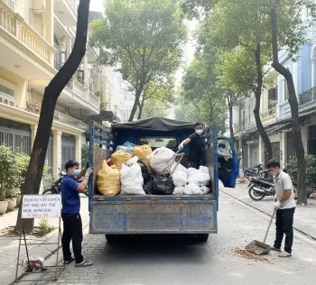 Dịch vụ vận chuyển đất trạc, trạc thải, rác thải đóng bao tại phường Hồng Hà, Hà Nội