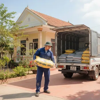 Dịch vụ giao gạch, cát, đá, xi măng đóng bao tận nhà tại phường Kim Liên, Hà Nội