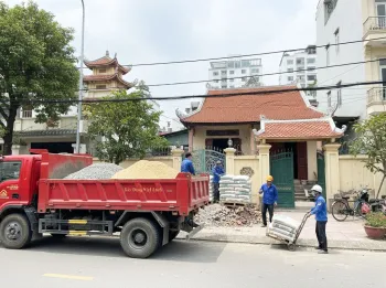 Dịch vụ giao gạch, cát, đá, xi măng đóng bao tận nhà tại phường Nghĩa Đô, Hà Nội