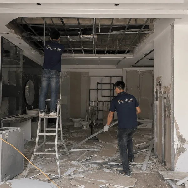 Báo Giá Phá Dỡ Trần Thạch Cao Tại Đông Anh Mới Nhất 2026 | Thợ Chuyên Nghiệp, Thi Công An Toàn