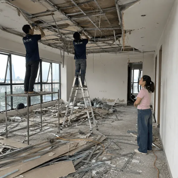 Dịch vụ Phá dỡ trần thạch cao tại Hà Nội | Nhanh - An toàn - Giá tốt
