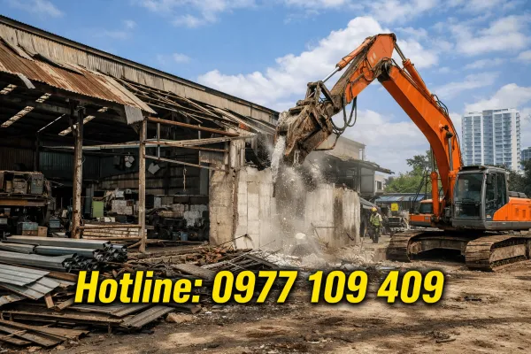 Thu Mua &amp; Phá Dỡ Nhà Xưởng Cũ tại Định Công | Việt Linh Uy Tín