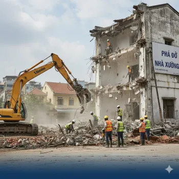 Thu Mua &amp; Phá Dỡ Nhà Xưởng Cũ Tại Thạch Thất Giá Cao | Việt Linh