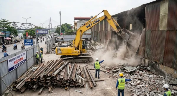 Chuyên Thu Mua &amp; Phá Dỡ Nhà Xưởng Cũ Tại Vĩnh Tuy | Việt Linh - 0977 109 409