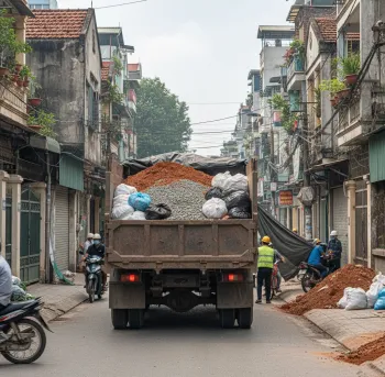 Dịch vụ vận chuyển đất trạc, trạc thải, rác thải đóng bao tại phường Từ Liêm, Hà Nội