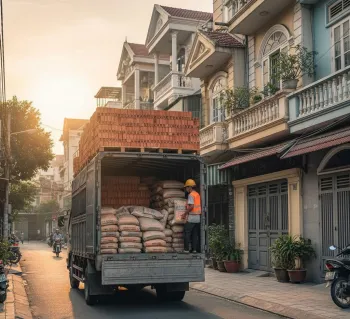 Dịch vụ giao gạch, cát, đá, xi măng đóng bao tận nhà tại phường Tương Mai, Hà Nội