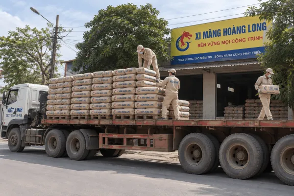 Vận Chuyển Xi Măng Hoàng Long, Hoàng Thạch Tận Nơi Tại Tây Mỗ
