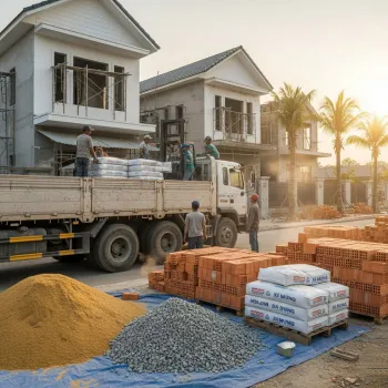 Dịch vụ giao gạch, cát, đá, xi măng đóng bao tận nhà tại phường Vĩnh Tuy, Hà Nội