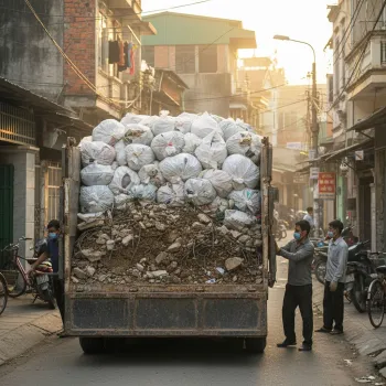 Dịch vụ vận chuyển đất trạc, trạc thải, rác thải đóng bao tại phường Xuân Đỉnh, Hà Nội
