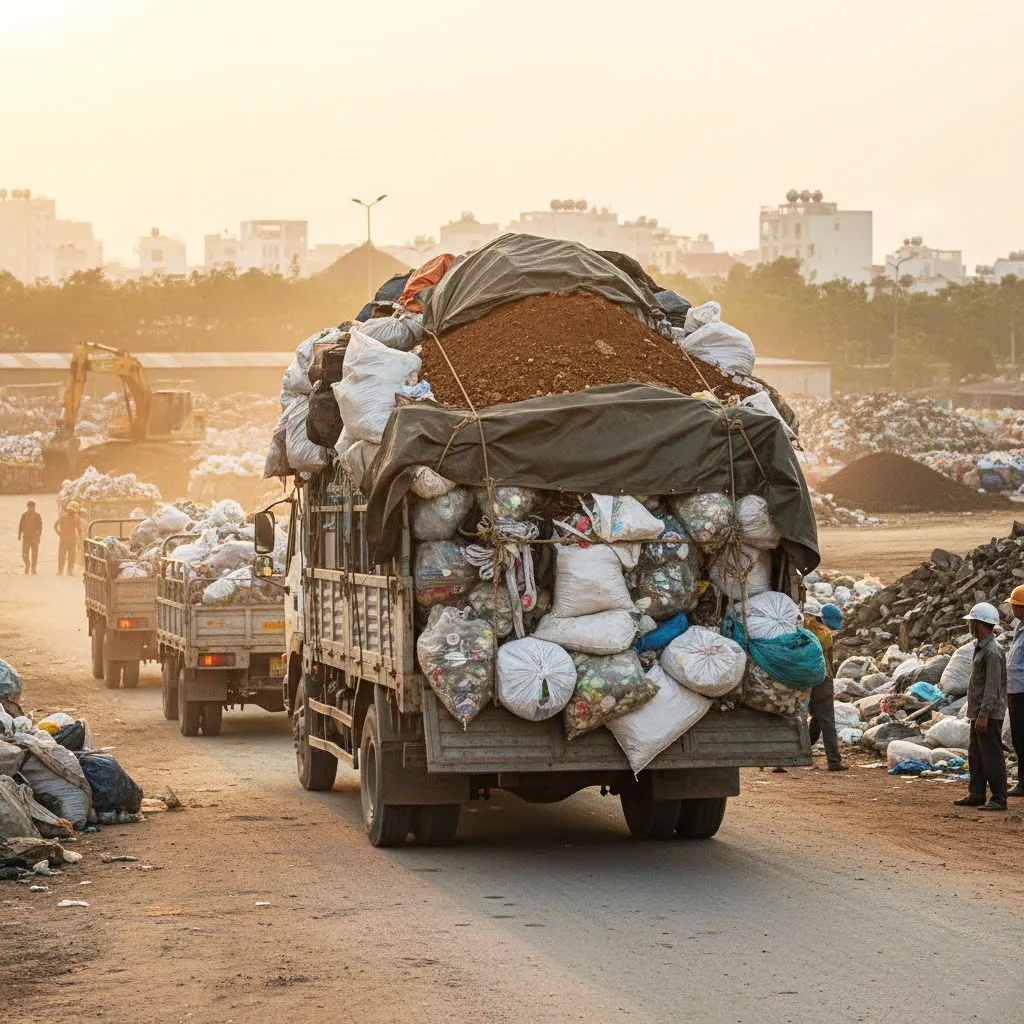 Xây Dựng Việt Linh nhận vận chuyển đất trạc, trạc thải và rác thải xây dựng đóng bao tại mọi địa điểm ở phường Long Biên, Hà Nội