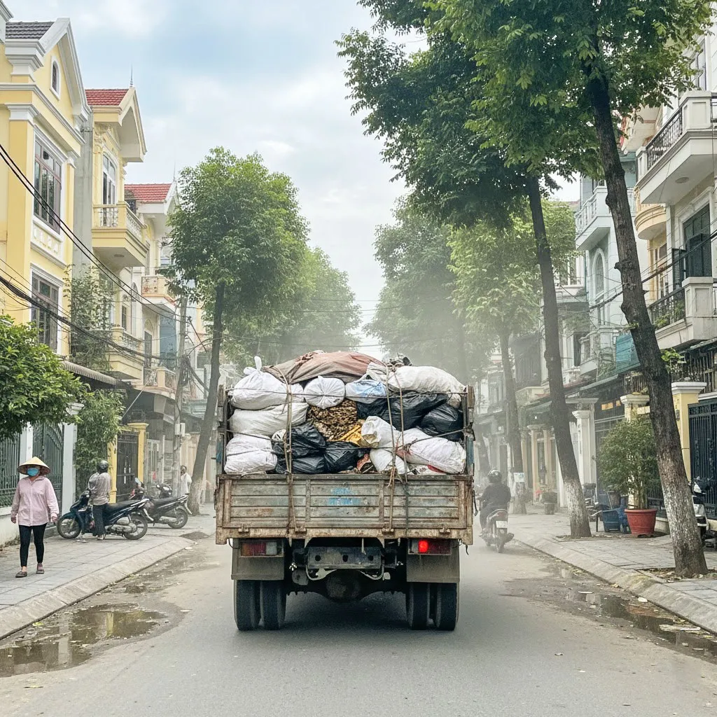 Xây Dựng Việt Linh nhận thu gom và vận chuyển rác thải công trình, rác sinh hoạt, rác đóng bao sẵn tại hộ gia đình, cửa hàng, nhà hàng, văn phòng.