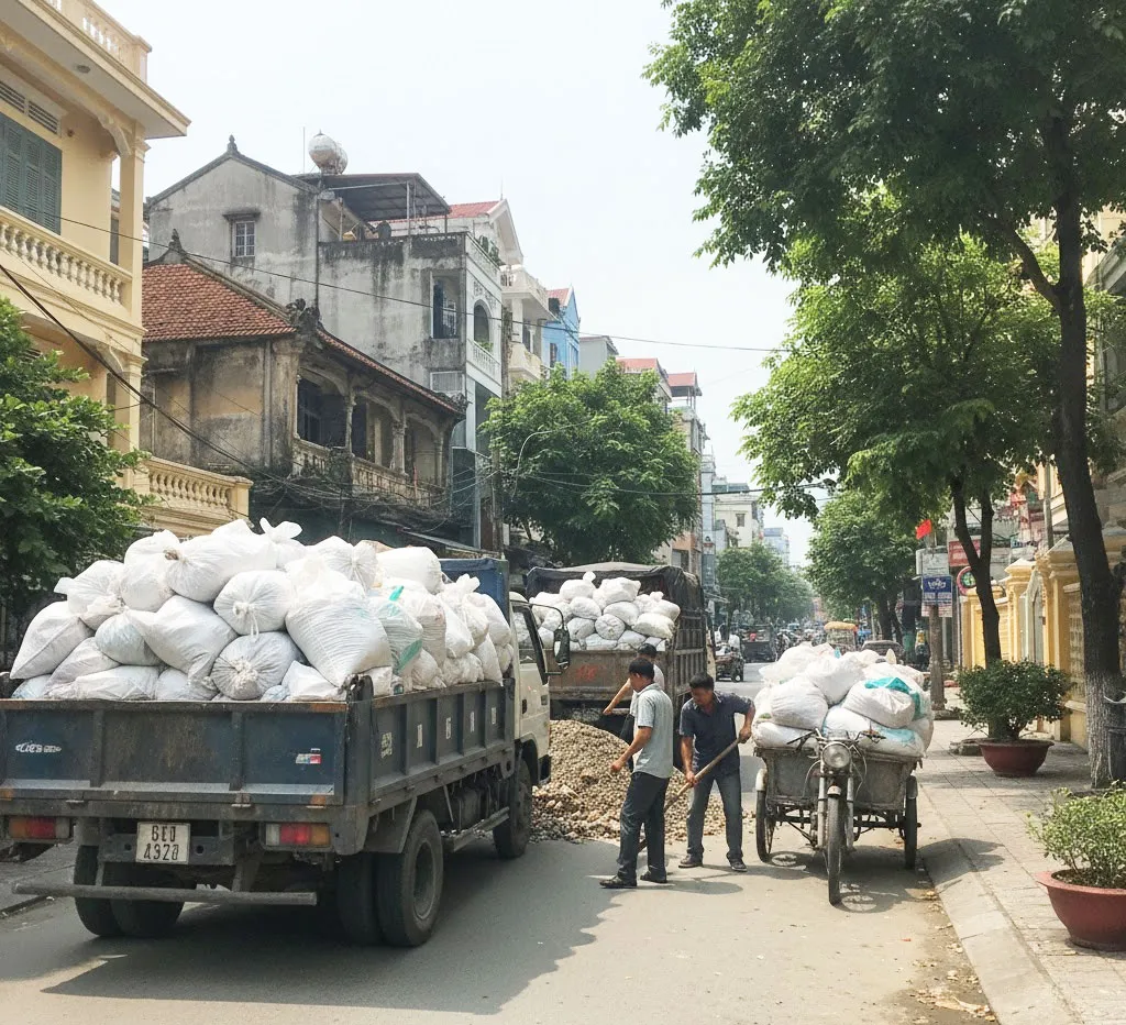 Xây Dựng Việt Linh nhận vận chuyển đất trạc, trạc thải và rác thải tại mọi địa điểm tại phường Văn Miếu - Quốc Tử Giám, Hà Nội.