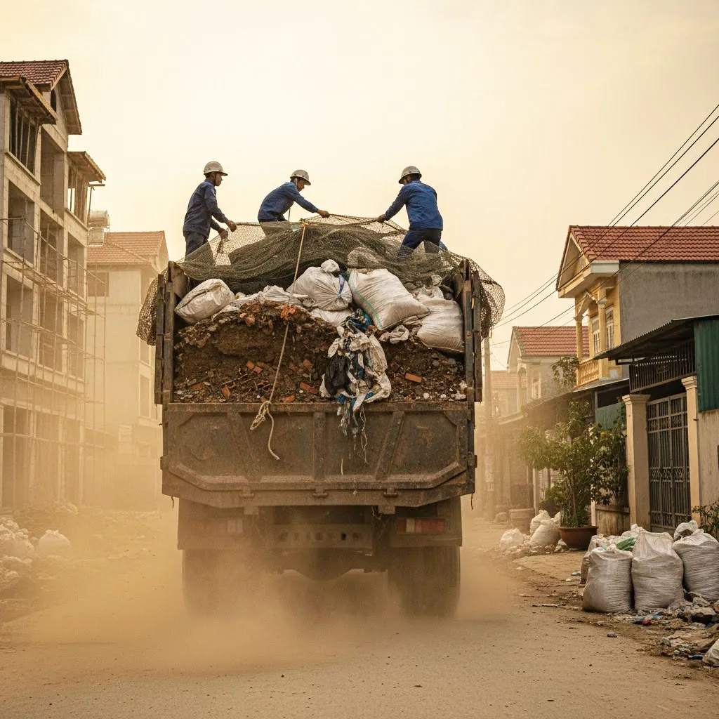 Xây Dựng Việt Linh nhận vận chuyển đất thừa, trạc thải hay rác thải xây dựng tại mọi địa điểm ở phường Xuân Phương, Hà Nội