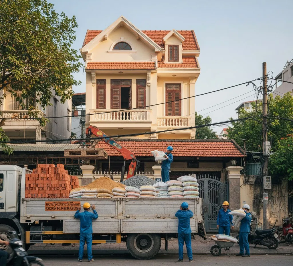 Xây Dựng Việt Linh nhận giao vật liệu xây dựng tận nhà, tận công trình tại toàn bộ khu vực phường Ô Chợ Dừa.