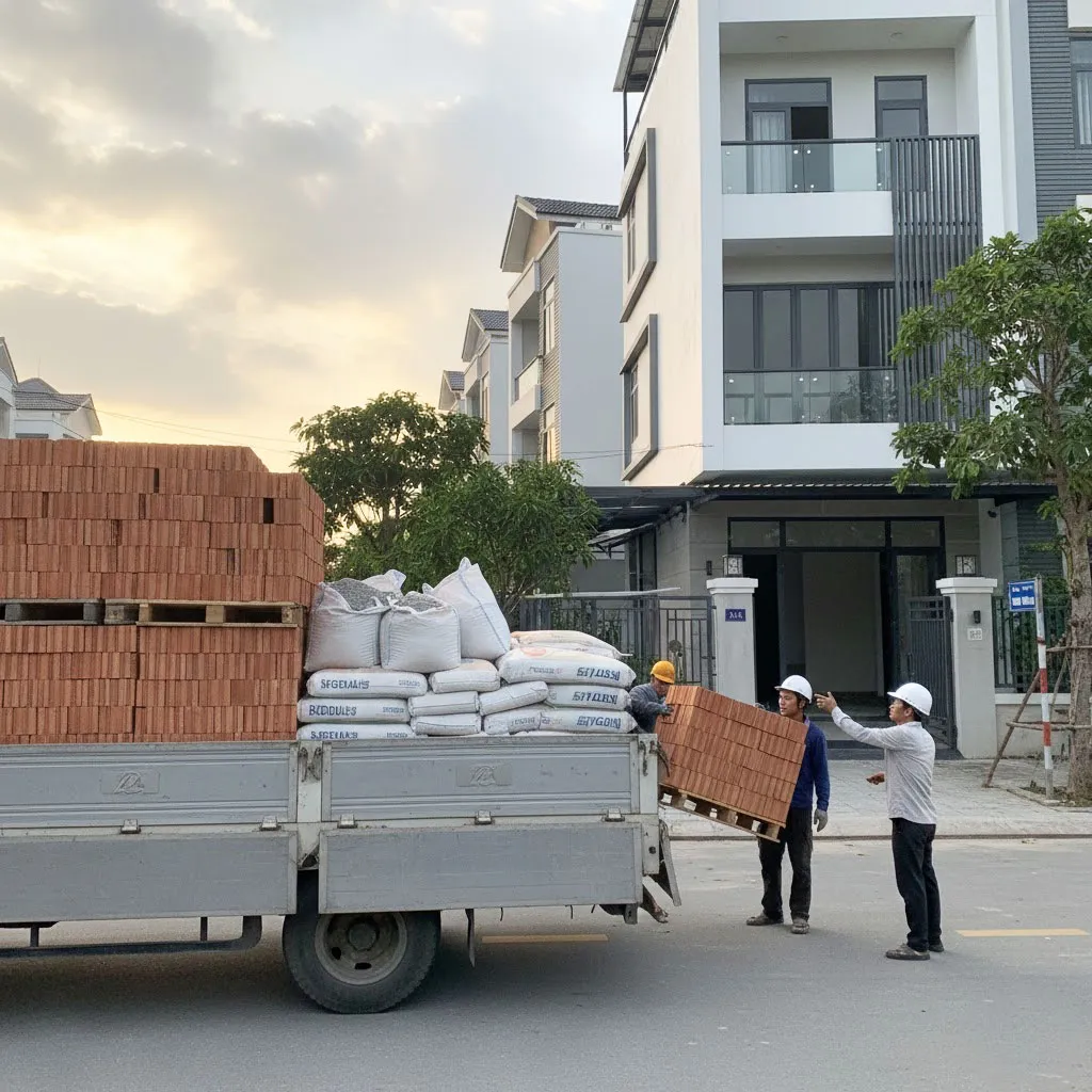 Dịch vụ giao vật liệu xây dựng tận nhà tại Xuân Phương - giúp khách hàng dễ dàng mua đúng loại, đúng số lượng, không mất công sức, không bị ép giá.