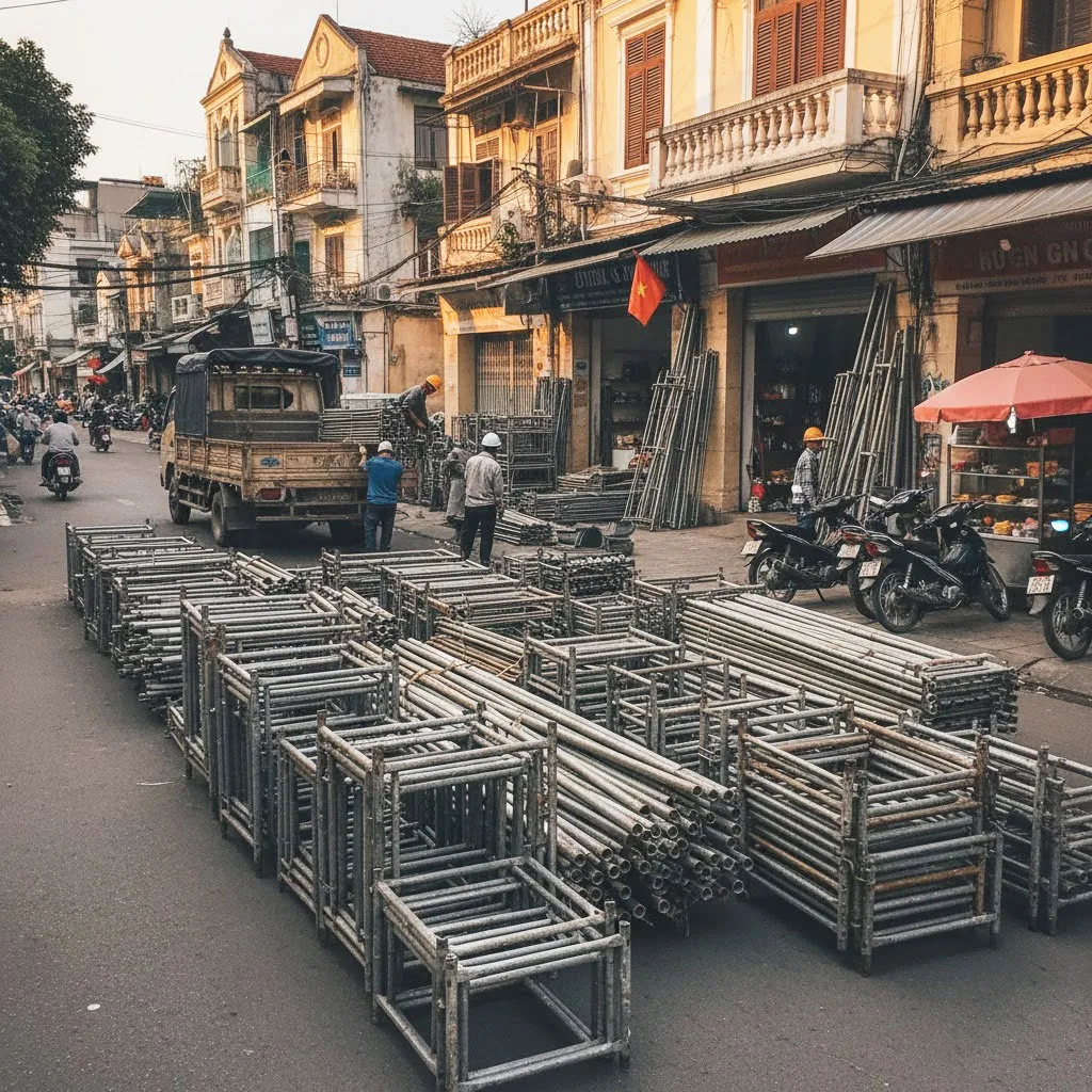 Kho giàn giáo của Việt Linh luôn có sẵn số lượng lớn và chủng loại đa dạng, đảm bảo cung cấp nhanh chóng cho các công trình tại phường Láng, Hà Nội.