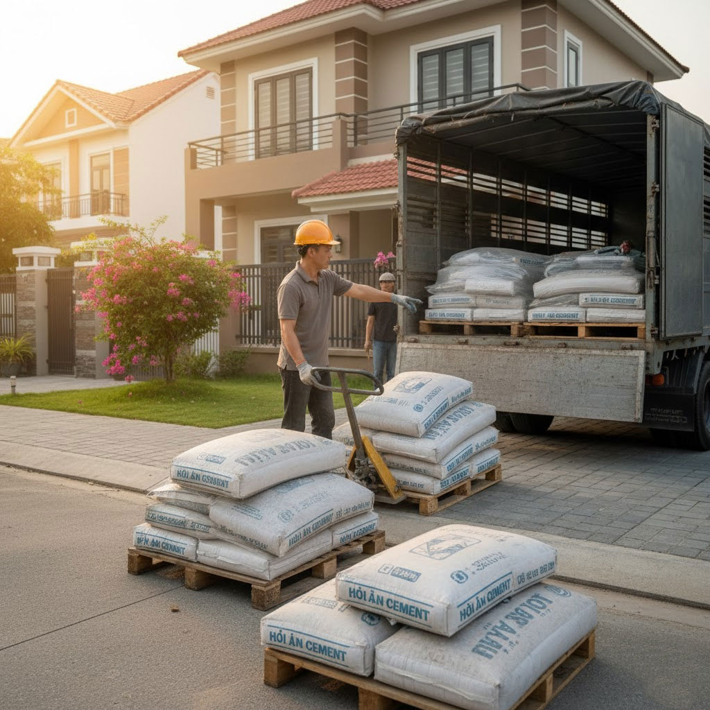 Dịch vụ giao gạch, cát, đá, xi măng đóng bao tận nhà tại phường Đống Đa, Hà Nội