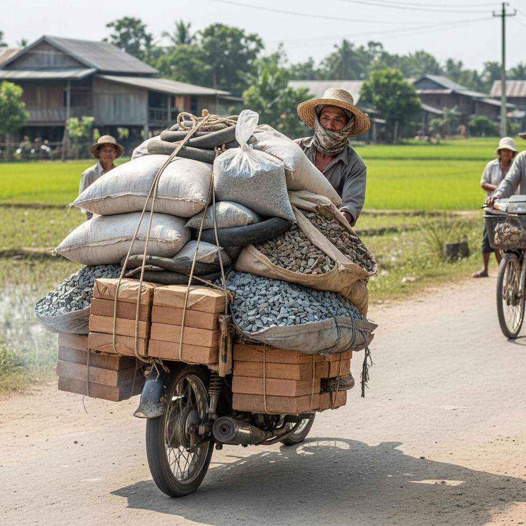 Dịch vụ giao gạch, cát, đá, xi măng đóng bao tận nhà tại phường Hai Bà Trưng, Hà Nội