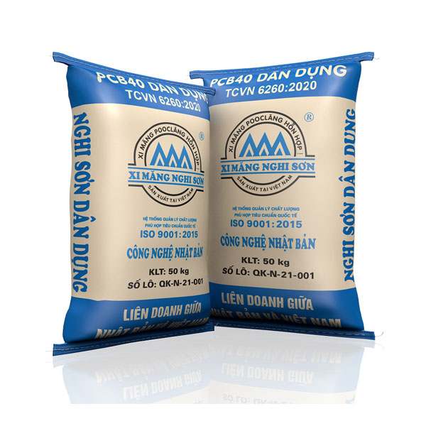 Xi măng bao PCB40 dân dụng